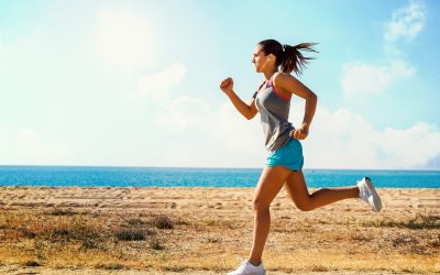 Action shot of running girl. Action shot of running girl.